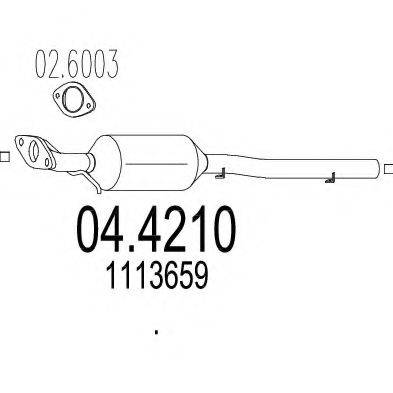 MTS 044210 Каталізатор