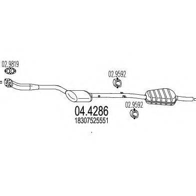 MTS 044286 Каталізатор