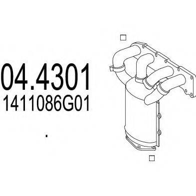 MTS 044301 Каталізатор