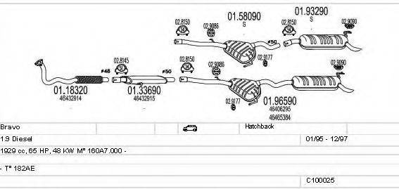 MTS C100025012733 Система випуску ОГ