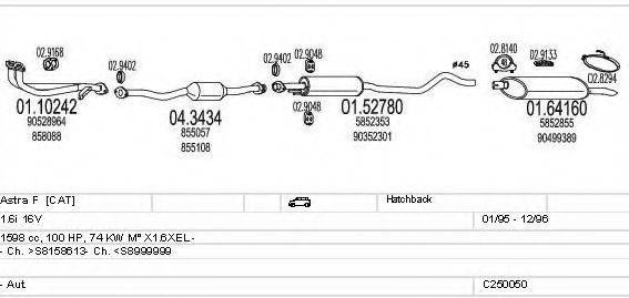 MTS C250050005051 Система випуску ОГ