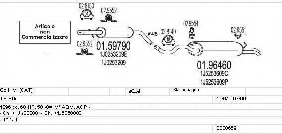 MTS C380659009336 Система випуску ОГ