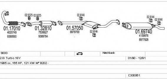 MTS C300061003647 Система випуску ОГ