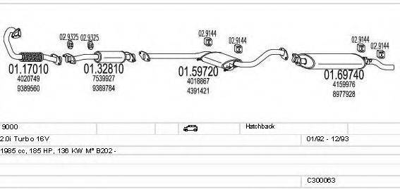 MTS C300063003649 Система випуску ОГ