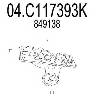 MTS 04C117393K Труба вихлопного газу