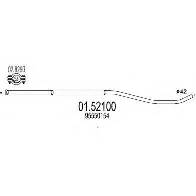 MTS 0152100 Середній глушник вихлопних газів