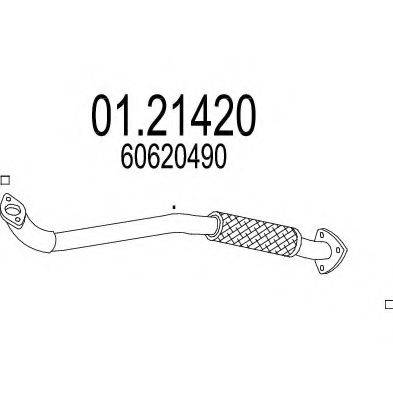 MTS 0121420 Труба вихлопного газу