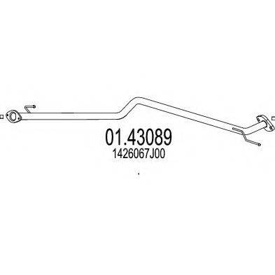 MTS 0143089 Труба вихлопного газу