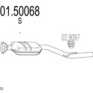 MTS 0150068 Середній глушник вихлопних газів