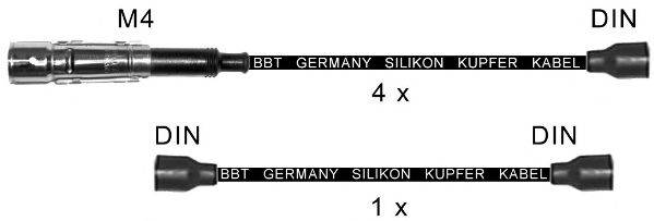 BBT ZK424 Комплект дротів запалювання