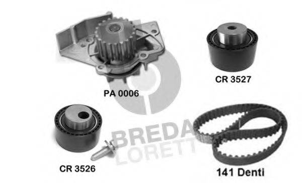 BREDA LORETT KPA0104A Водяний насос + комплект зубчастого ременя