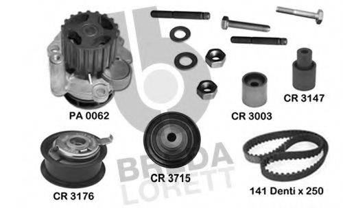 BREDA LORETT KPA0598B Водяний насос + комплект зубчастого ременя