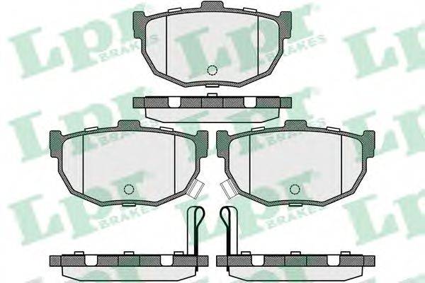 LPR 05P089 Комплект гальмівних колодок, дискове гальмо