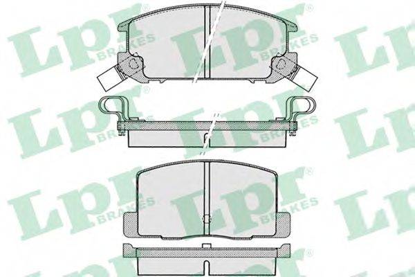 LPR 05P1024 Комплект гальмівних колодок, дискове гальмо