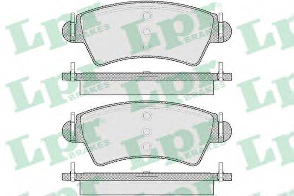 LPR 05P1105 Комплект гальмівних колодок, дискове гальмо
