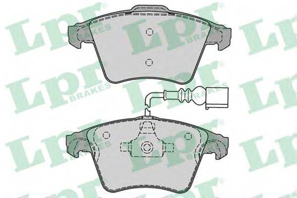 LPR 05P1285 Комплект гальмівних колодок, дискове гальмо