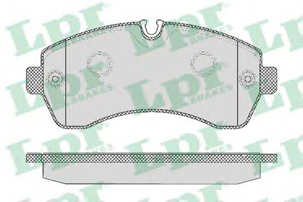 LPR 05P1295 Комплект гальмівних колодок, дискове гальмо