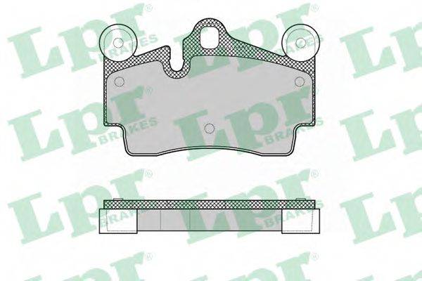LPR 05P1362 Комплект гальмівних колодок, дискове гальмо