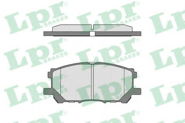LPR 05P1368 Комплект гальмівних колодок, дискове гальмо