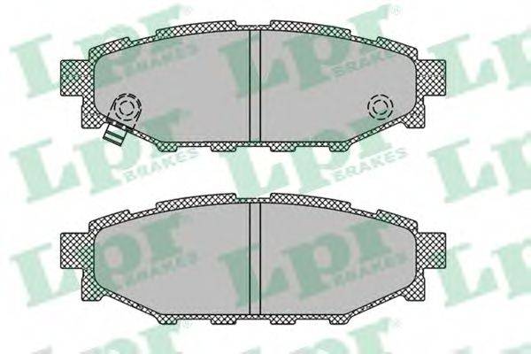 LPR 05P1408 Комплект гальмівних колодок, дискове гальмо