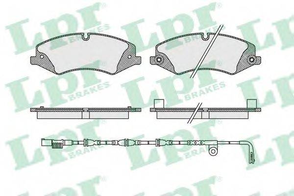 LPR 05P1616A Комплект гальмівних колодок, дискове гальмо