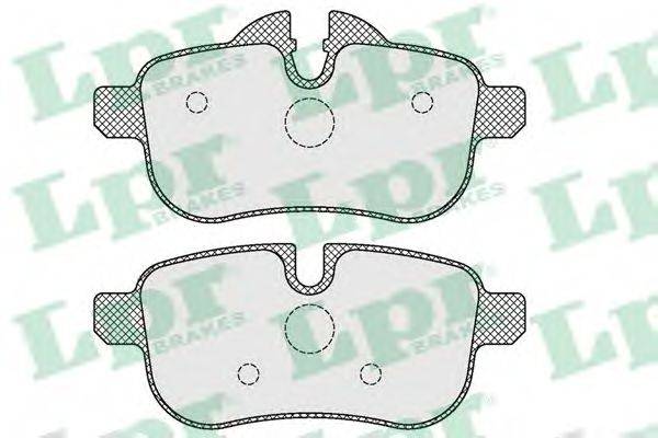 LPR 05P1617 Комплект гальмівних колодок, дискове гальмо