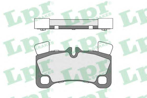 LPR 05P1655 Комплект гальмівних колодок, дискове гальмо