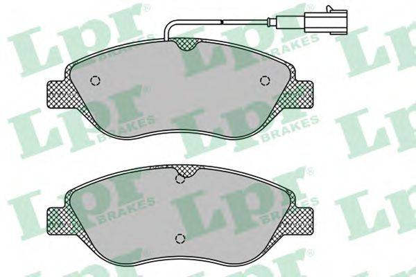 LPR 05P1658 Комплект гальмівних колодок, дискове гальмо