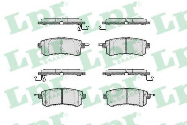 LPR 05P1798 Комплект гальмівних колодок, дискове гальмо