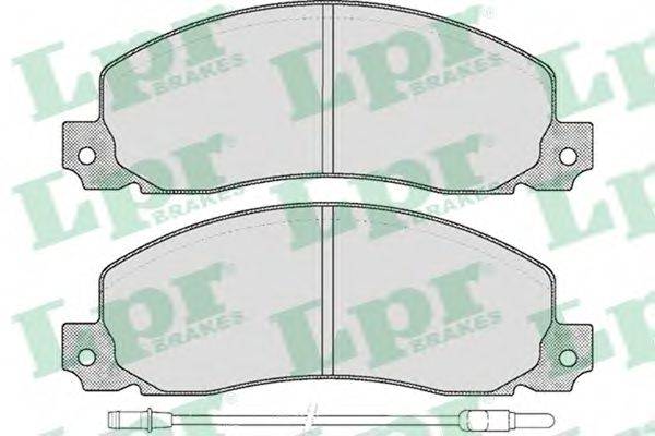 LPR 05P278 Комплект гальмівних колодок, дискове гальмо