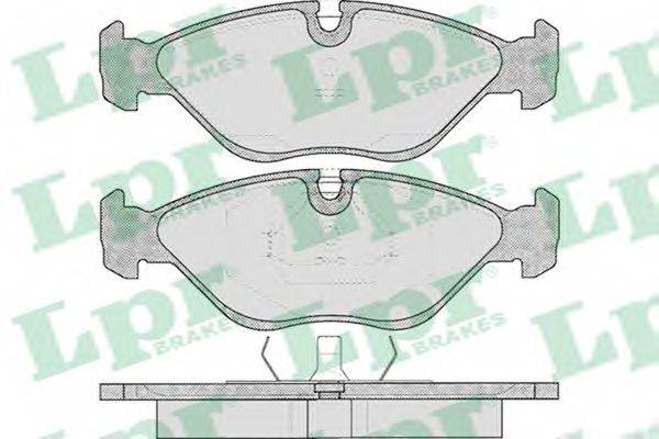 LPR 05P310 Комплект гальмівних колодок, дискове гальмо