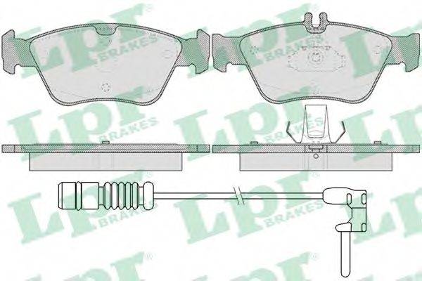 LPR 05P409A Комплект гальмівних колодок, дискове гальмо