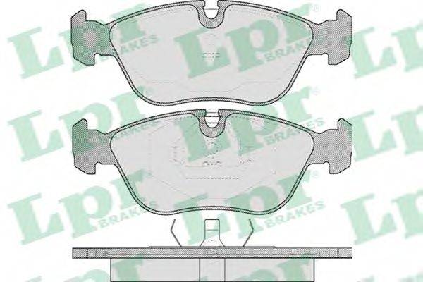 LPR 05P436 Комплект гальмівних колодок, дискове гальмо