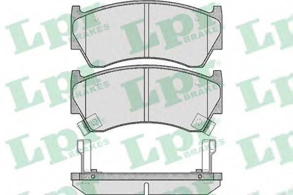 LPR 05P617 Комплект гальмівних колодок, дискове гальмо
