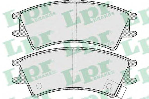LPR 05P695 Комплект гальмівних колодок, дискове гальмо