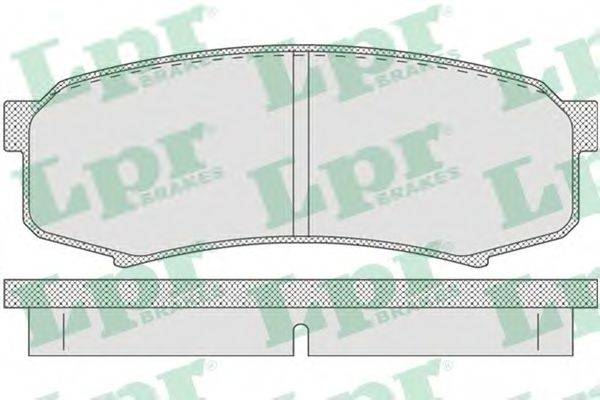 LPR 05P749 Комплект гальмівних колодок, дискове гальмо