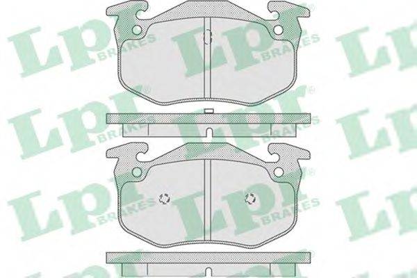 LPR 05P801 Комплект гальмівних колодок, дискове гальмо