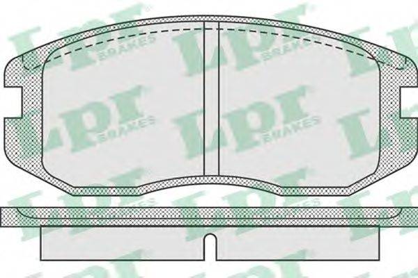 LPR 05P932 Комплект гальмівних колодок, дискове гальмо