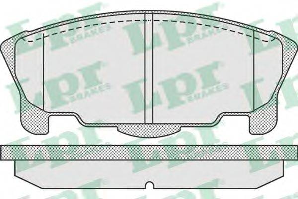 LPR 05P937 Комплект гальмівних колодок, дискове гальмо