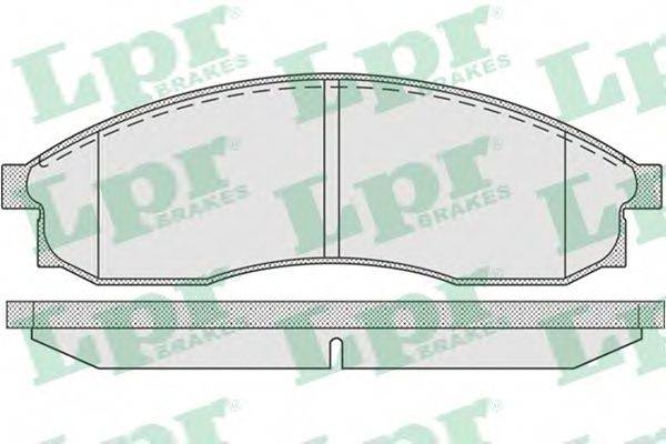 LPR 05P942 Комплект гальмівних колодок, дискове гальмо