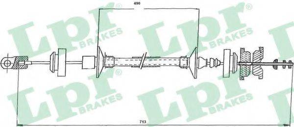 LPR C0146C Трос, управління зчепленням