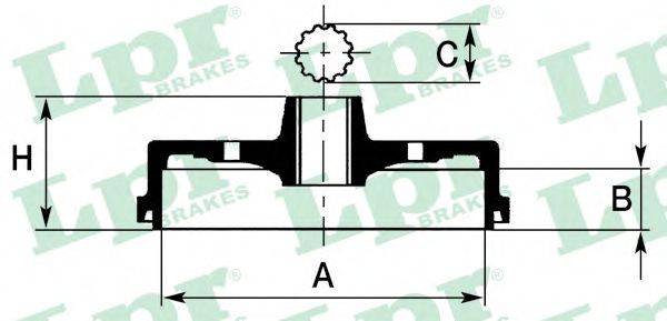LPR 7D0501 Гальмівний барабан