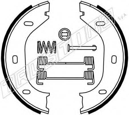 TRUSTING 019021K Комплект гальмівних колодок, стоянкова гальмівна система