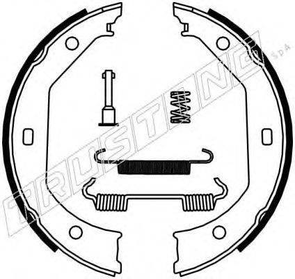 TRUSTING 019027K Комплект гальмівних колодок, стоянкова гальмівна система