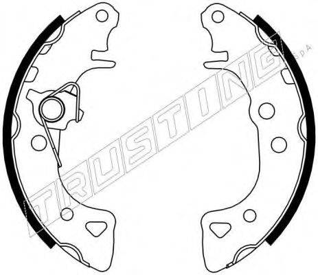 TRUSTING 022030Y Комплект гальмівних колодок