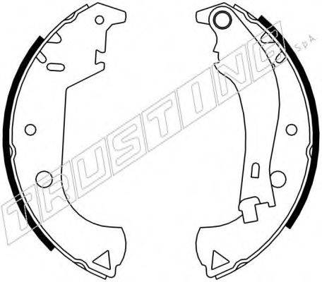 TRUSTING 034105 Комплект гальмівних колодок
