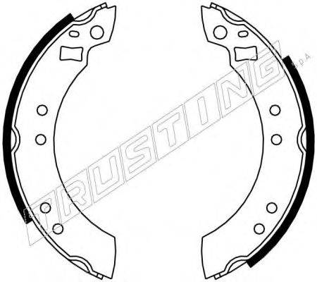 TRUSTING 040094 Комплект гальмівних колодок