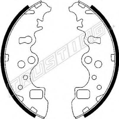 TRUSTING 049156 Комплект гальмівних колодок