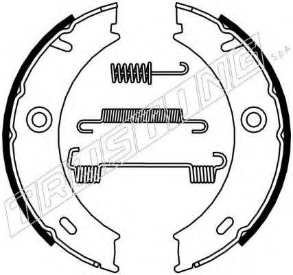TRUSTING 052127K Комплект гальмівних колодок, стоянкова гальмівна система