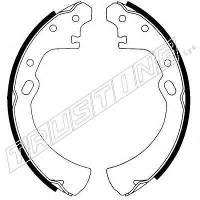 TRUSTING 067181 Комплект гальмівних колодок